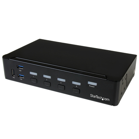 STARTECH.COM DisplayPort KVM Switch - 4-port - USB 3.0 Hub - 4K SV431DPU3A2